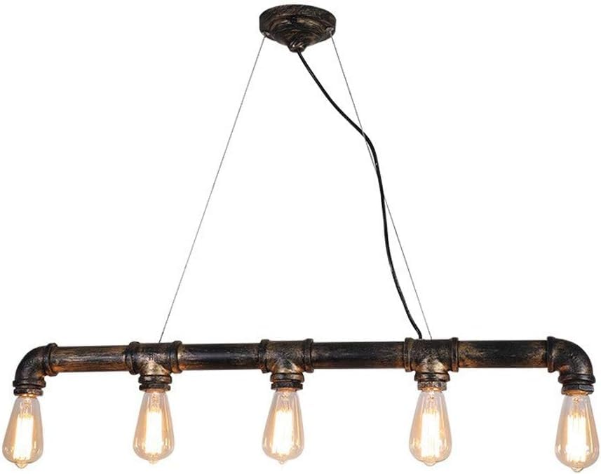 Luminaire rustique bronze en fer forgé texturé durable