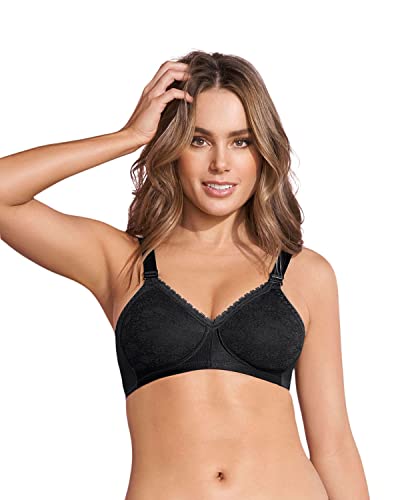 Comfort Wirefree Bra For Women - Lace Support Wireless Bra Black #TOP10