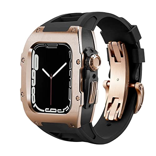 Bracelet en caoutchouc et boîtier titane pour protéger l'iWatch