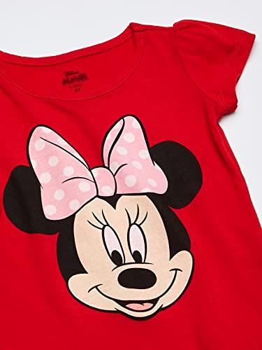 Disney ZCST001-1T41 Little Girls' Toddler Minnie Mouse Big Face Girls T-Shirt thumb #1