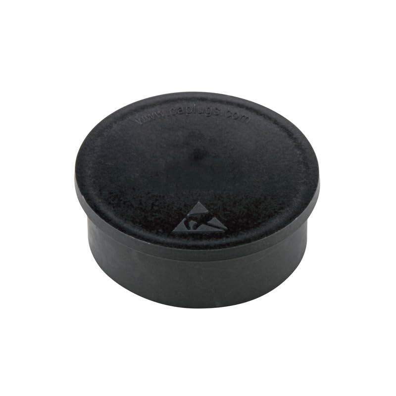 Caplugs MSC-48R-1Q3 MSC Series, ESD Connector Caps and Plugs - ICP (Inherently Conductive Polymer Compound), Meets NAS M 5501/31 Spec 2960, to Cap OD 2.960", Black, Pack of 10 (ZMSC48R-1Q3)