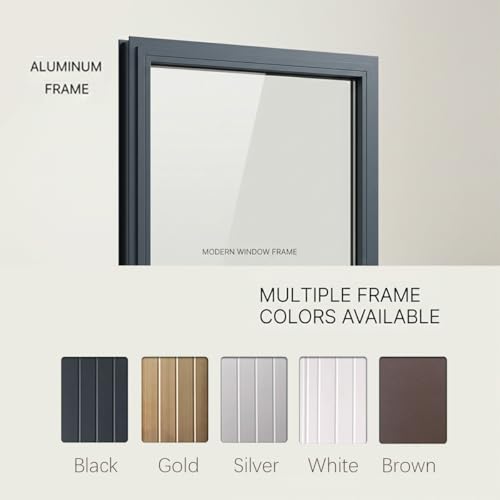 Ventana corrediza de aluminio de 50,8 x 30,5 cm con cerradura para seguridad en sótano 7