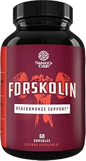 100% Pure Forskolin Extract 60 Capsules - Quality Weight Loss Supplement for Women & Men - Most Potent Coleus Forskohlii on The Market – Standardized at 20% - Guaranteed by Natures Craft