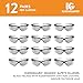 KleenGuard V30 Nemesis Safety Glasses (25685), Indoor / Outdoor Lens with Black Frame, 12 Pairs / Case
