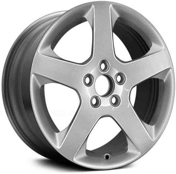 17 inch Aluminum Wheel For 2008-2011 Volvo S40 5-Spoke All Painted Silver 5 Lug 108 mm 17 x 7 in Reman - Factory Wheel Rim