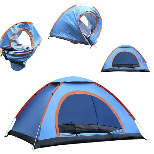 Pop Up Zelt 2 Personen Wasserdicht, Automatisches Camping Zelt, Winddicht Campingzelt, Ultraleicht...