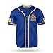 Podagree Barbados Baseball Jersey Shirt, Bajan Flag Jersey, Men & Women Jersey, XL, Blue, Gold, Black, Short Sleeve, Modern, V-Neck, Loose Fit, Unisex-Adults, Casual, All Seasons, 1 Count