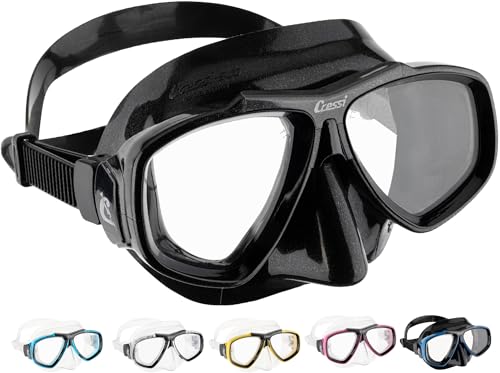 Cressi Focus - Gafas de Buceo, Color Negro