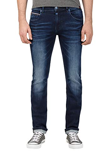 Timezone Herren Slim ScottTZ Skinny Jeans, Blau (Aged Navy wash 3322), W36/L34 (Herstellergröße:36/34)