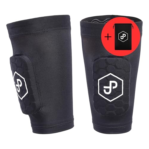 JDP Espinilleras 3 en 1 Premium con espinilleras integradas para fútbol, Medias elásticas Protectoras de fútbol para Adultos