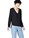 Produktbild Amazon-Marke: find. Damen Bluse V Neck, Schwarz, 38, Label: M