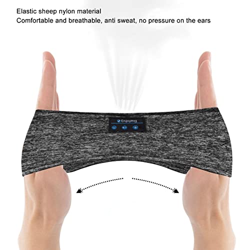 Casque De Sommeil Bluetooth 5.0 – Bandeau Tissu Respirant, Haut-parleurs Ultra-fins, Autonomie 4h – Yoga, Running, Voyage