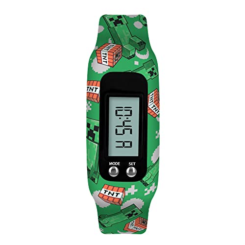 Reloj Inteligente Minecraft MIN4145 de Correa Verde el Regalo de Cumpleaños Perfecto