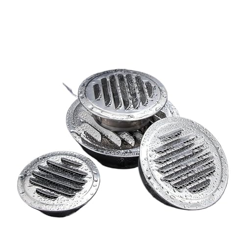 Sortie murale 300mm hotte de cuisine inox anti-insecte pour tube PVC extérieur