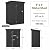 EASYHAWK 5x3 FT Outdoor Storage Shed, Metal Tool Shed with Sloping Roof and Lockable Door, Waterproof Garden Shed for Backyard, Patio, Lawn and Outdoor Storage, Black