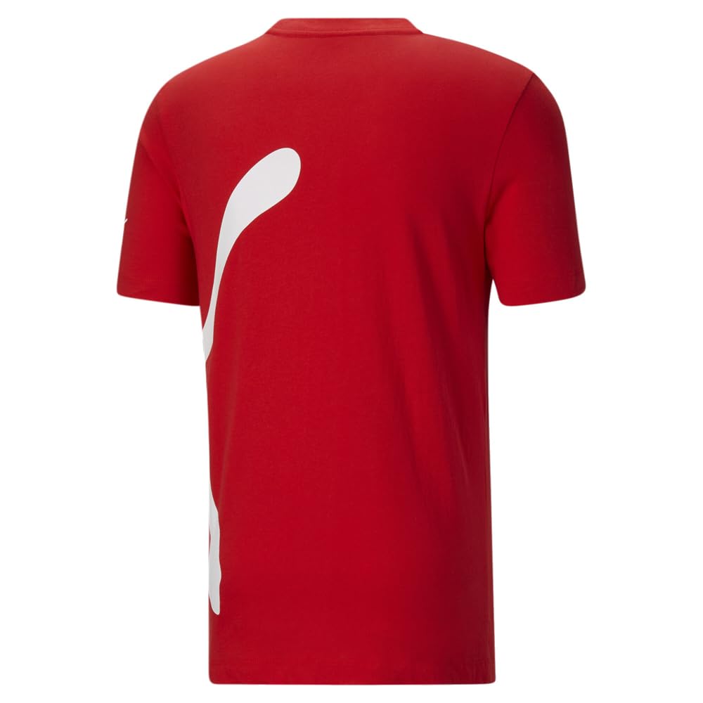 PUMA Męska koszulka oversize z logo okrągły dekolt okrągły dekolt