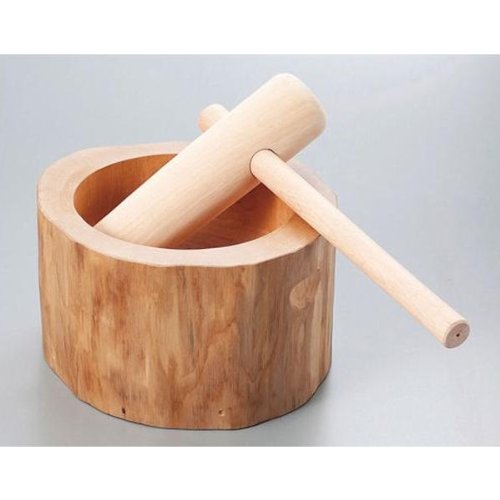 Amazon | (ヤマコー)yamaco 天然木 ミニ 臼・杵セット 5合用 87569  