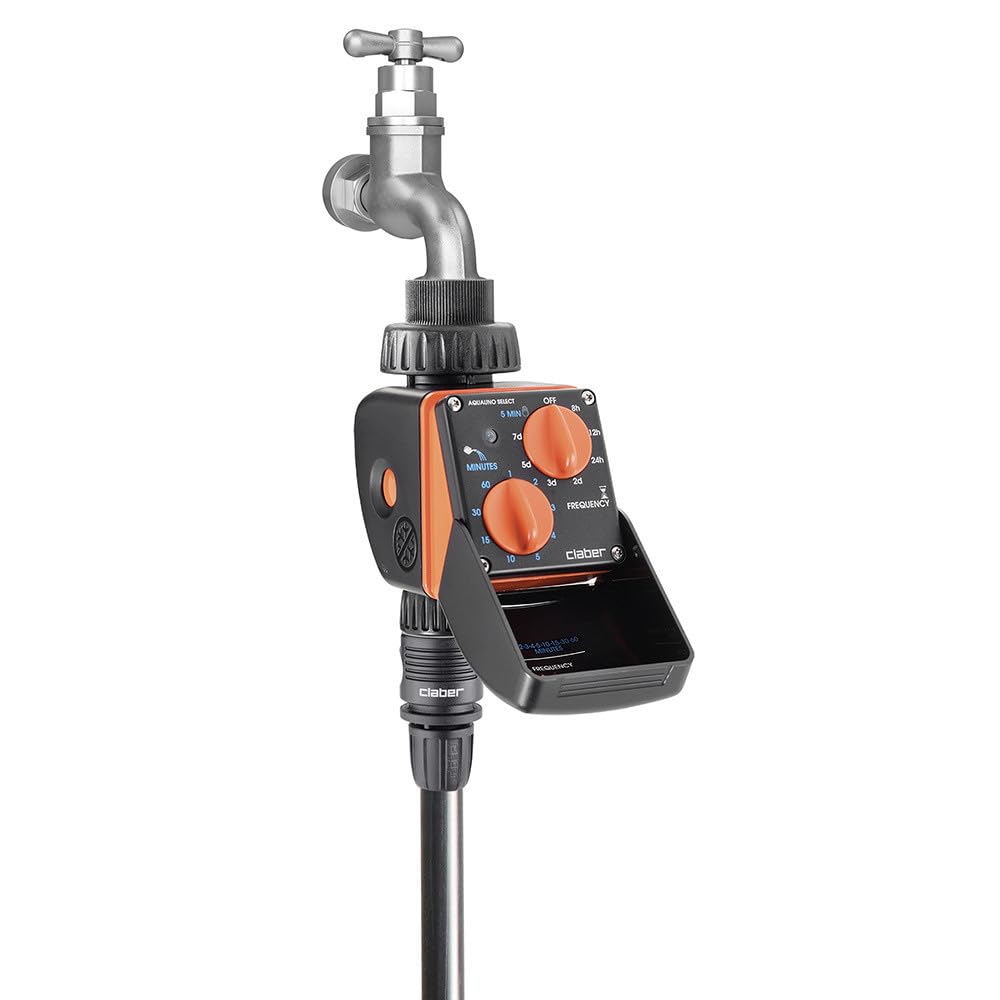 Claber Aquauno Select, programmateur arrosage Automatique à Une Voie