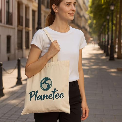 Planetee Baumwolltasche Lotte Glück haben - Tote Bag Geschenk Muttertag Geburtstag Schwester Weihnachten Tante Patentante Wiederverwendbarer Shopper