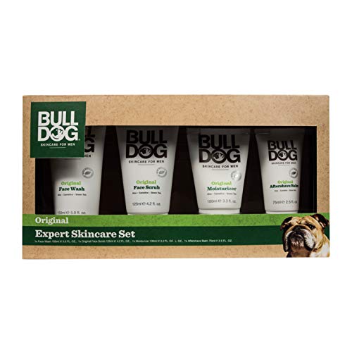 Bulldog Expert Skincare Set Including Shave Gel, Face Wash, Facial Moisturizer & Aftershave