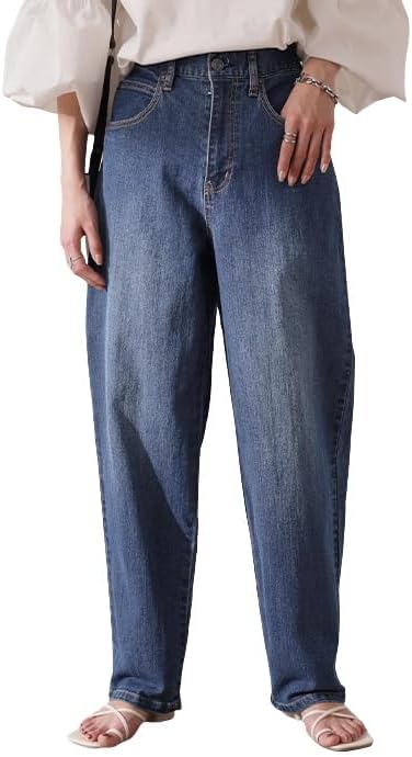 【美品希少サイズ50B】DA DA DENIM デニム　極太　ワイド ネイビー My Grandpa's Buggy Denim Pants – YZ