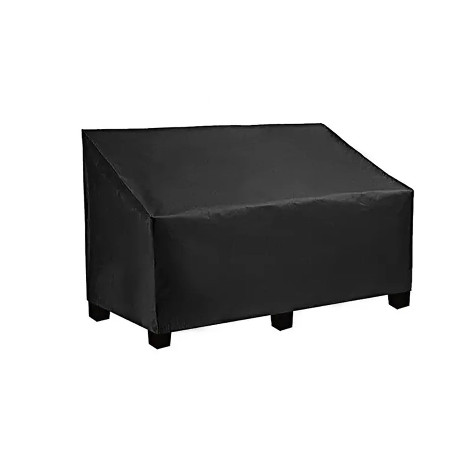 Wuyxto Black Outdoor Furniture Cover Heavy Duty Garden Loveseat All Weather Waterproof For Patio For Furniture(162X66x89cm)