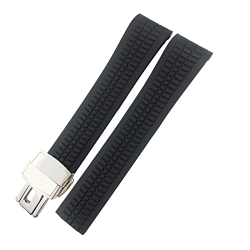 Bracelet de montre caoutchouc 21mm souple et ultra résistant avec broches pour Aquanaut
