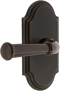 Grandeur Arc Plate Passage with Georgetown Lever in Timeless Bronze