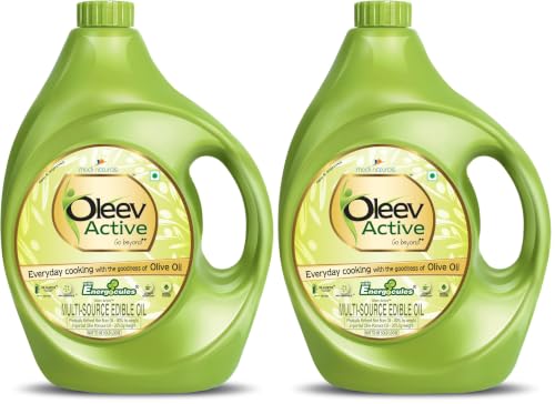 Image of Oleev Active, with Goodness of Olive Oil Can, 5L Can (Pack of 2)