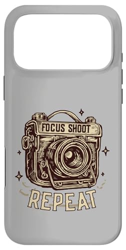 Focus Shoot Repeat Vintage Camera Photography Retro Photo �X�}�z�P�[�X iPhone 17 Pro Max �p