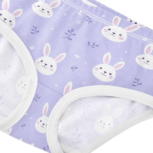 Girls Underwear Soft Cotton Cute Rabbit Kids Panties in Sizes 2/3t, 4t, 5t, 6 and 84