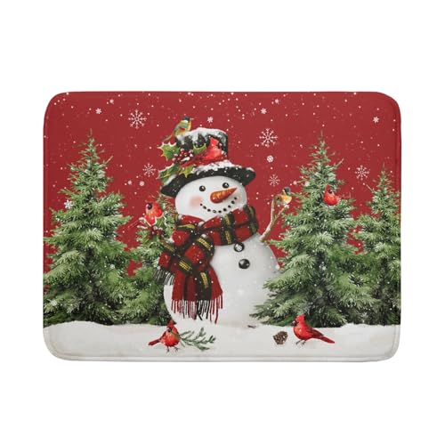Aportt DSS Christmas Snowman Dish Drying Mats cover