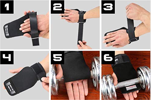 Power Belt Pull-ups Grip Belt Luvas de Fitness Couro de vaca Anti-derrapante Palm Guard Pulseira Esp