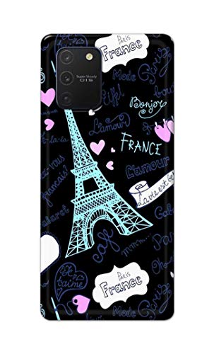 Image of PRINTFIDAA Lovers Famous Place Eiffel Tower in Paris Printed Designer Hard Back Case Cover for Samsung Galaxy Note 10 Lite /Samsung A81 / SM-N770F / DS -(XQ) MVN1003