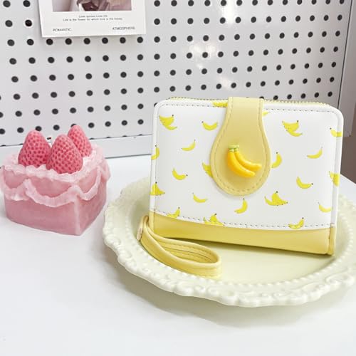 Image of Sunwel Fashion Girls Cutest Prints Wallet Card Slots Small Wallet with Zipper Coin Pouch Wallet for Women