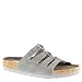 Skechers Women's Granola Wrap It Up Slide Sandal, Gray Suede, 7 M US