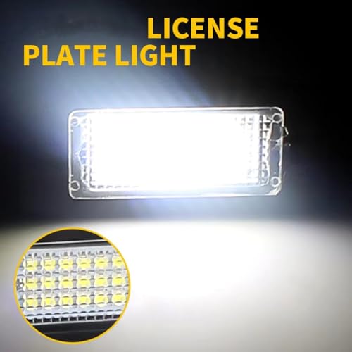 Piloto de matrícula compatible con VW con voltaje estable de 12V 2 Uds 2