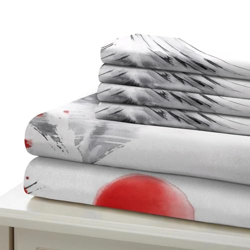 Linge de lit imprimé 3D floral housse couette 260x220cm zip