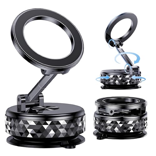 Domiunier New Vacuum Magnetic Car Phone Holder 360° Rotation Upgraded