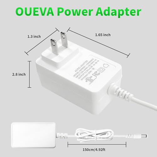 Image of 12v 3A Led Strip Light Power Adapter, AC to DC 100V-240V Transformer with DC Output for Neon Rope Light 2835 5050 Strip Light Led