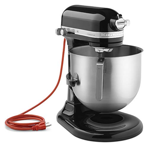 KitchenAid KSM8990OB 8-Quart Commercial Countertop Mixer, 10-Speed, Gear-Driven, Onyx Black