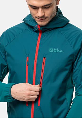 Jack Wolfskin Herren Softshelljacke Blau L – Ansicht 2
