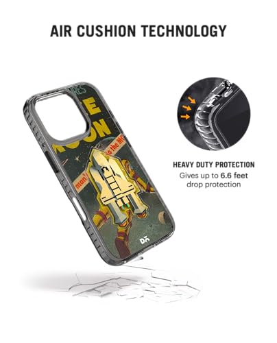 Image of DailyObjects Space Rider Stride 2.0 Magnetic Case Cover Compatible with iPhone 16 Pro Max | Wireless Charging Slim Back Cover | 2 Layer Edge Protection & Shockproof
