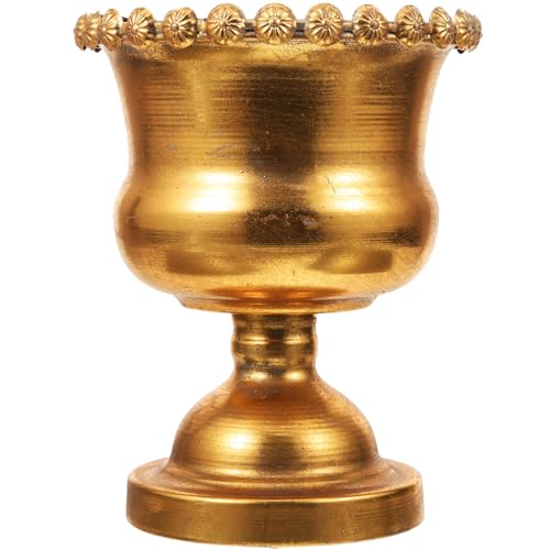 DEARMAMY Florero Metálico Retro para Decoración