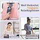 2 in 1 Dampfbügeleisen Steamer Dampfglätter mit 110 ml Wassertank 1200W 10Min Dauerdampf tragbarer Reisebügeleisen für Kleidung, mit LED-Anzeige Einstellbar 6 Temperaturen und Stoffe, 2 Bügelmodi