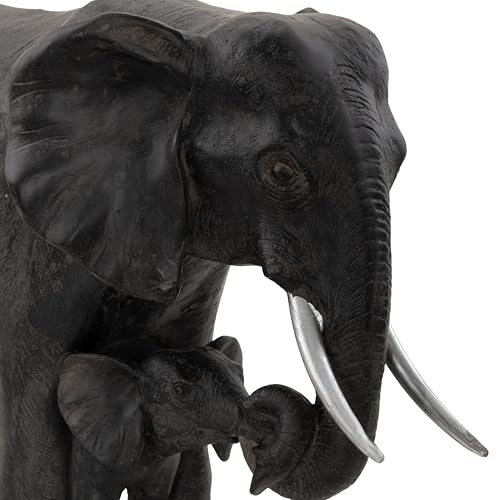 Figura decorativa Elefante de polystone gris 20 x 7 x 13 in miniatura 5