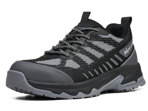 Netanac Steel Toe Shoes for Men