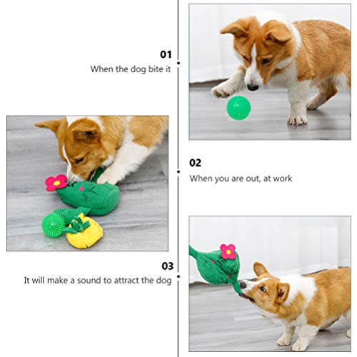 Balacoo Esteira para Cães Gatos Pet Snuffle Cactus Forma Interativa Brinquedos Jogo de Alimentação A