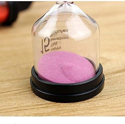 砂時計 タイマー 3分計 カウントダウン カラフルな砂時計 ブラッシング インテリアタイマー デスクトップ 料理ベーキングゲームに適しています パープル