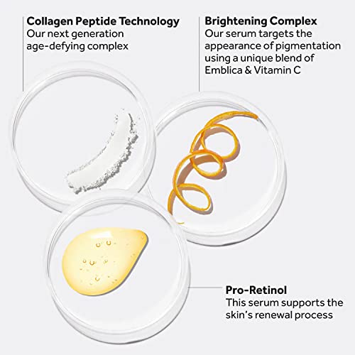 No7 Lift & Luminate Triple Action Face Serum - Collagen Peptide Anti Wrinkle Serum + Brightening Emblica & Vitamin C Face Serum + Pro Retinol Skin Firming Hyaluronic Acid & Hibiscus (30Ml) #TOP3